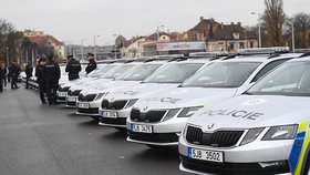 Ministr vnitra Jan Hamáček (ČSSD) na Letenské pláni předl 80 nových aut policii