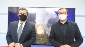 Vicepremiér Jan Hamáček (ČSSD) v Epicentru na Blesk.cz vysvětloval kauzu Vrbětice a spekulace kolem jeho neuskutečněného letu do Moskvy (13. 5. 2021)