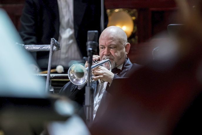 Trumpetista Jan Hasenöhrl, zakladatel a ředitel Českého národního symfonického orchestru. 