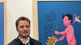 Kytarista Wohnoutů namaloval Kapelu snů: Jeho tvorbu uvidíte v galerii Toyen. Proč se převlékal za ženu?