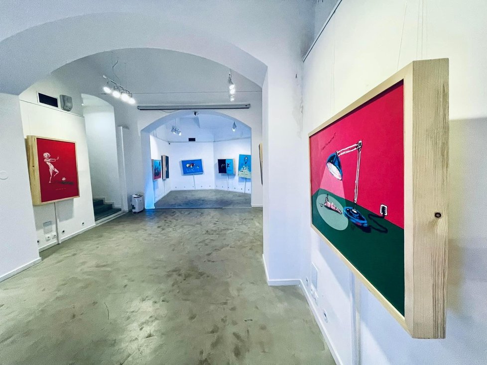 Jan Homola i Renáta Mužíková jsou s výstavu v Galerii Toyen spokojeni
