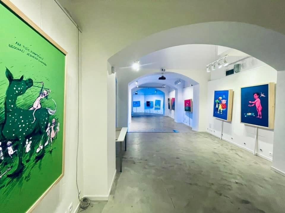 Jan Homola i Renáta Mužíková jsou s výstavu v Galerii Toyen spokojeni