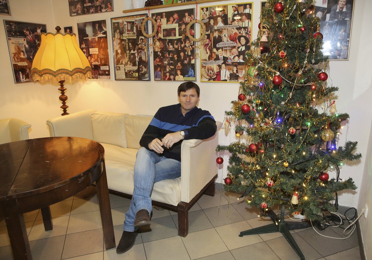 Jan Hrušínský má Vánoční svátky rád. 