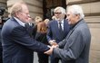 Pohřeb herce Jana Kačera - Jan Vlasák, Jiří Bartoška a Alois Švehlík Pohřeb herce Jana Kačera - Jan Vlasák, Jiří Bartoška a Alois Švehlík