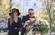 Na pohřeb Jana Kočky ml. (†28) přišla i slovenská topmodelka Andrea Verešová s manželem.
