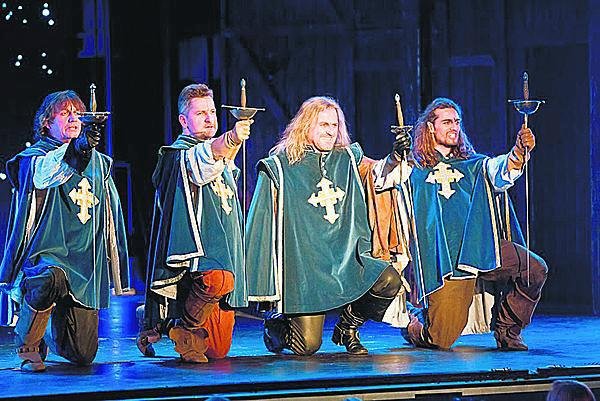 Jan Kopečný v muzikálu Tři mušketýři jako D&#39;Artagnan