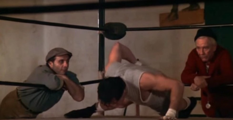 I Stallone si při natáčení Rockyho sáhl fyzicky na dno.