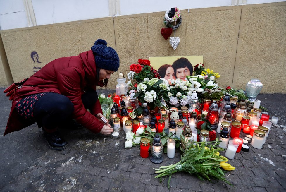 Bratislava si připomíná zavražděného novináře Jana Kuciaka a jeho snoubenku. (21. 2. 2020)