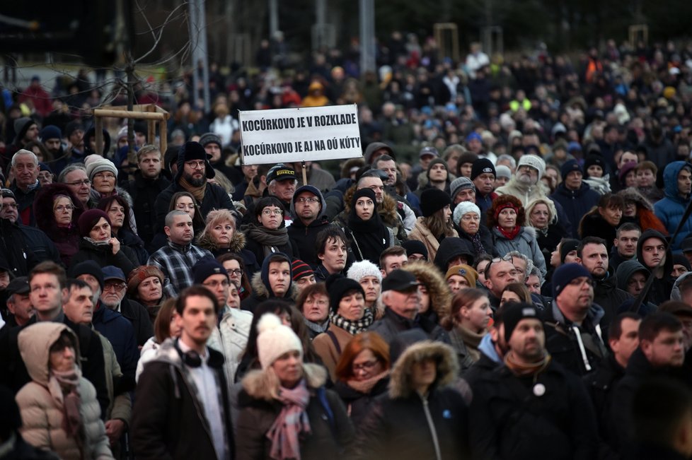 Bratislava si připomíná zavražděného novináře Jana Kuciaka s jeho snoubenkou (21.2.2020)