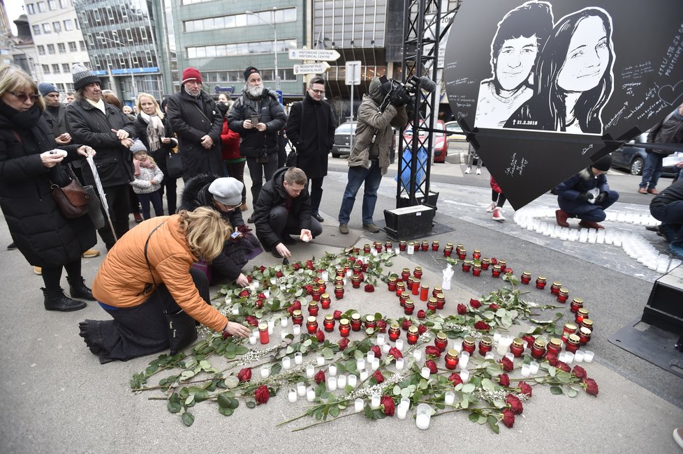 Bratislava si připomíná zavražděného novináře Jana Kuciaka a jeho snoubenku (21.2.2020)