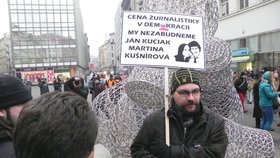 Brnem prošel smuteční pochod na počest zavražděných snoubenců Kuciaka (†27) a Kušnírové (†27).