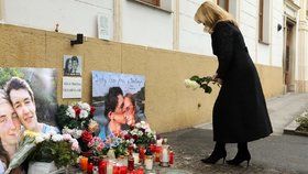 Slovenská prezidentka Zuzana Čaputová uctila památku zavražděného novináře Jána Kuciaka a jeho snoubenky (21.2.2021)