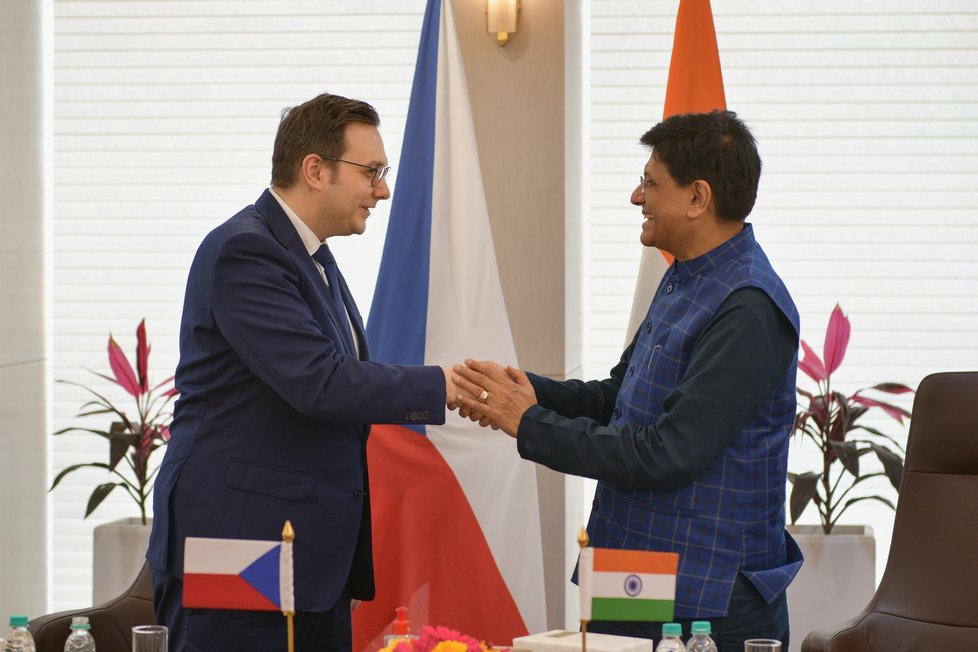 Ministr zahraničí Jan Lipavský navštívil Indii. (únor 2023)