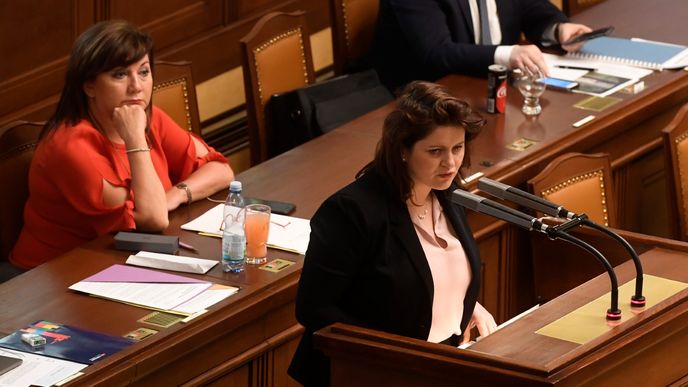 Místopředsedkyně vlády a ministryně financí Alena Schillerová (ANO) a ministryně práce a sociálních věcí Jana Maláčová (ČSSD) Místopředsedkyně vlády a ministryně financí Alena Schillerová (ANO) a ministryně práce a sociálních věcí Jana Maláčová (ČSSD)