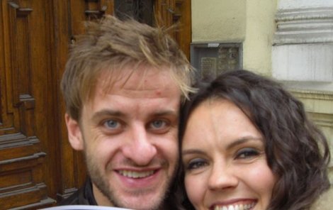 Jan Marek s manželkou Lucií a »malým Honzíkem«.