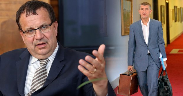 Šéf průmyslu Jan Mládek (ČSSD) a ministr financí Andrej Babiš (ANO)