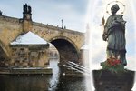 Socha sv. Jana Nepomuckého zdobí Karlův most od roku 1683.