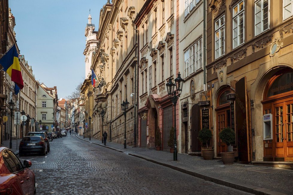 Nerudova ulice v Praze na Malé Straně