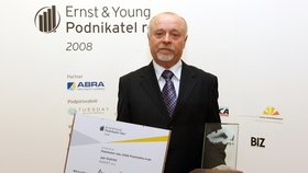 Jan Oulický se stal v roce 2008 podnikatelem roku