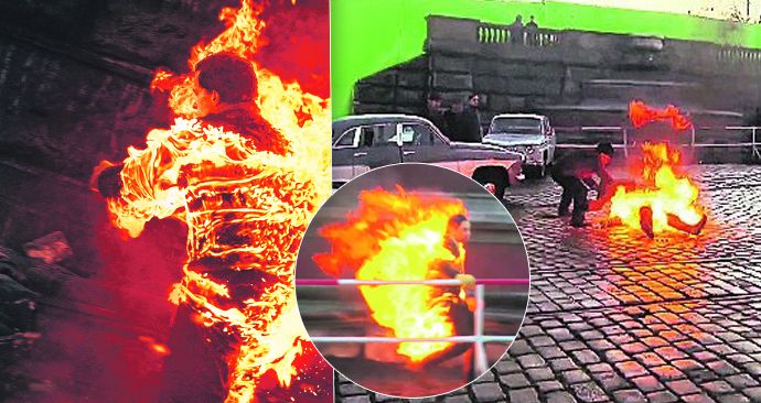 Na filmovém plátně uvidíme i ten nejotřesnější okamžik – Palacha v plamenech.