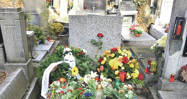 Palachův hrob na Olšanských hřbitovech.