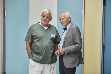 Kardiochirurg Jan Pirk v Ordinaci v růžové zahradě 2 s Petrem Štěpánkem