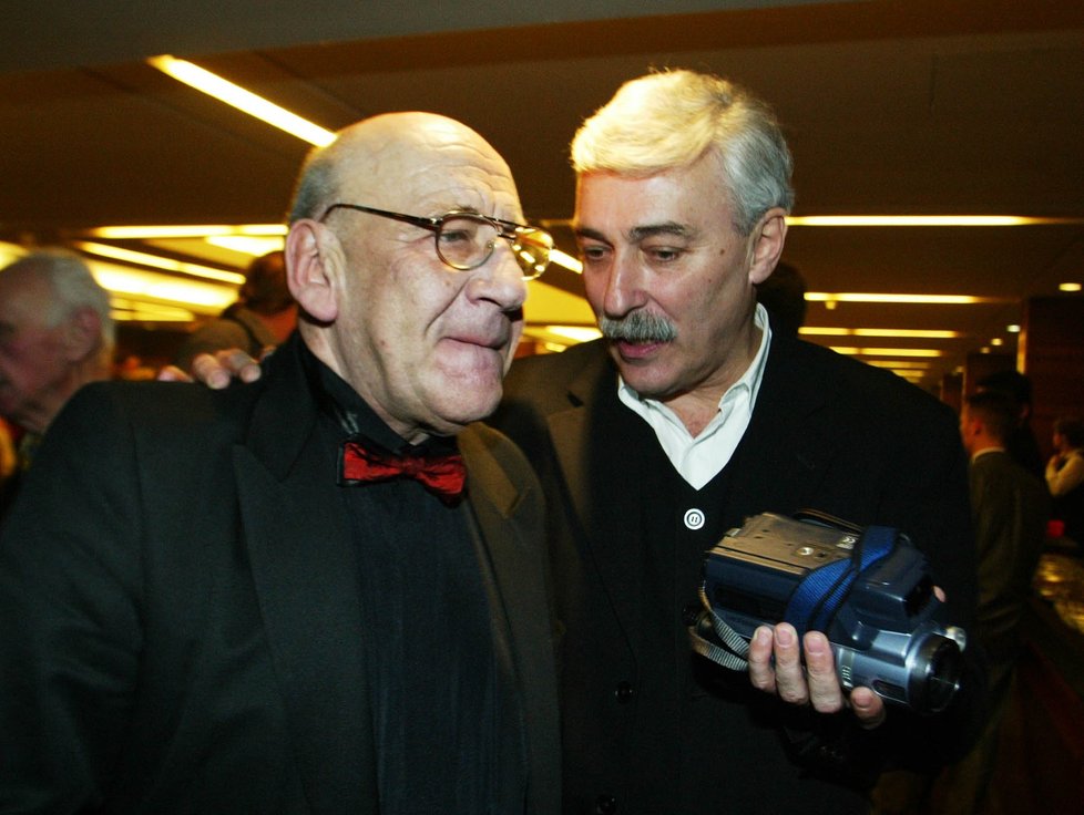 Jan Rosák a Miroslav Moravec na cenách TýTý v roce 2004