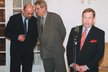 Jan Ruml, Miloš Zeman a Václav Havel při povolebních vyjednáváních v roce 1999
