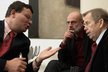 Alexandr Vondra, Jan Ruml a Václav Havel v roce 2007