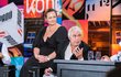 Jan Saudek se svou ženou Pavlínou v talk show 7 pádů Honzy Dědka. Jan Saudek se svou ženou Pavlínou v talk show 7 pádů Honzy Dědka.