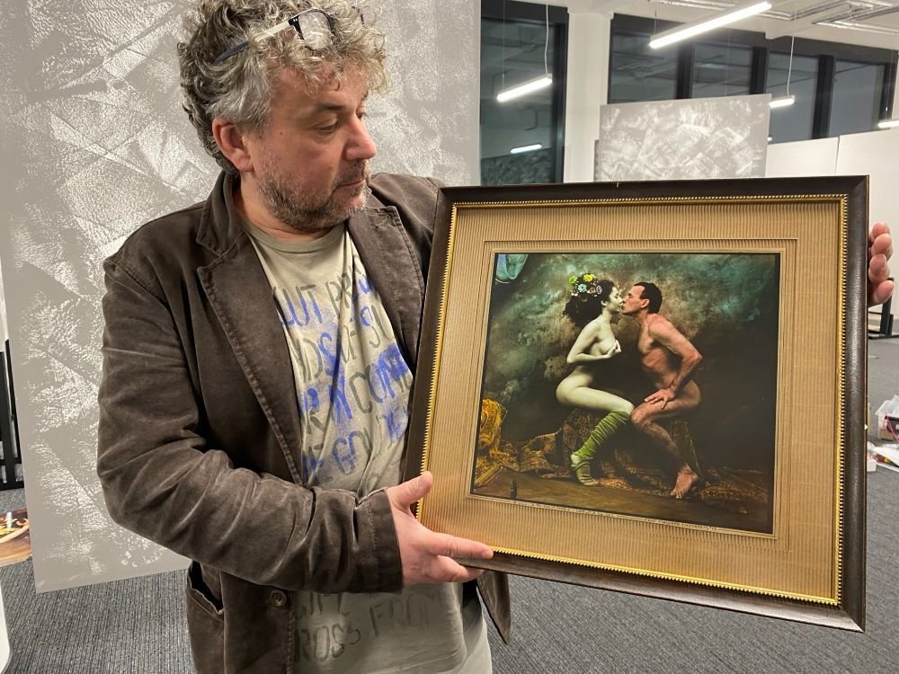 Jan Saudek a jeho díla na výstavě s názvem 85 v nové galerii Obchodního domu ve Zlíně.