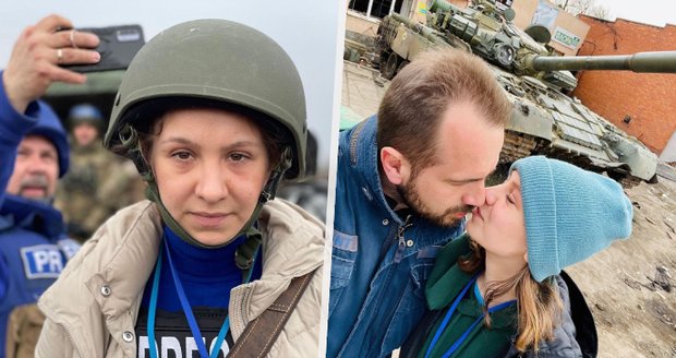 War reporter Darja Stomatová with her cameraman Honza: They admitted their relationship and fled to CT!