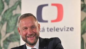Nový generální ředitel ČT Jan Souček na tiskové konferenci k novému managementu ČT (4. 9. 2023)