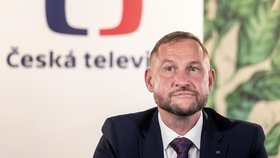 Nový generální ředitel ČT Jan Souček na tiskové konferenci k novému managementu ČT (4.9.2023)