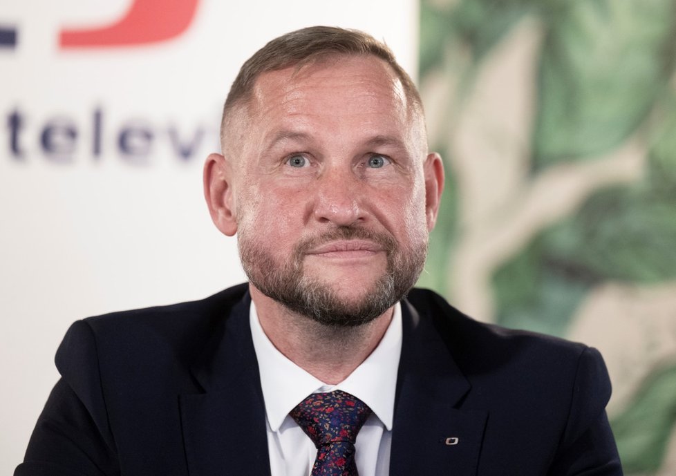 Nový generální ředitel ČT Jan Souček na tiskové konferenci k novému managementu ČT (4. 9. 2023)