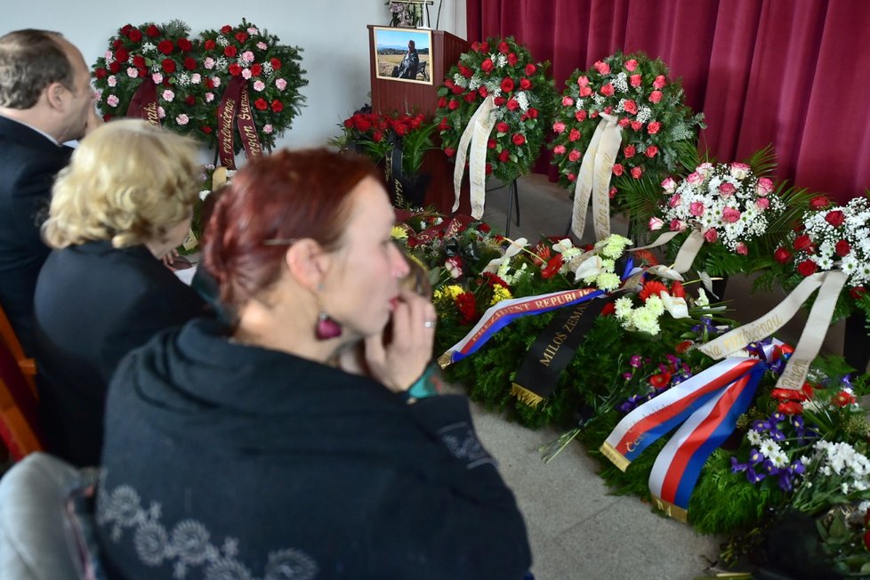 Pohřeb někdejšího československého premiéra Jana Stráského v Prachaticích (18. 11. 2019)