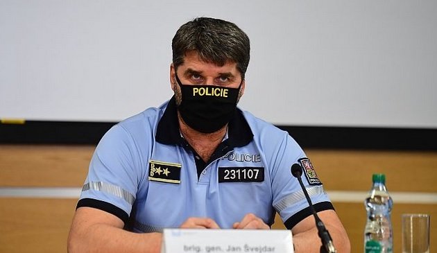 Policejní prezident Jan Švejdar po jednání Ústředního krizového štábu