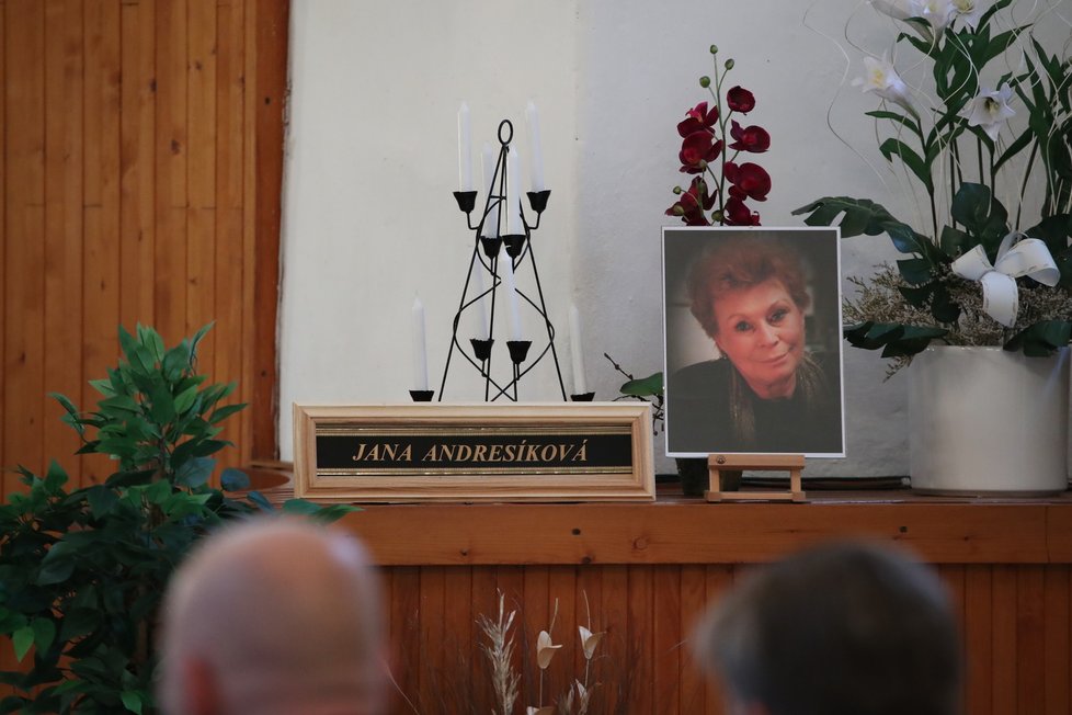 Pohřeb herečky Jany Andresíkové (†79)