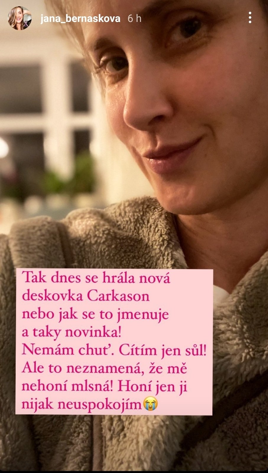 Jana Bernášková se nakazila covidem-19