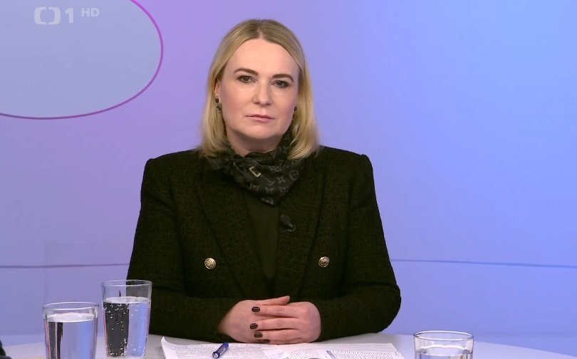 Ministryně obrany Jana Černochová (ODS) v Otázkách Václava Moravce (13.3.2022)