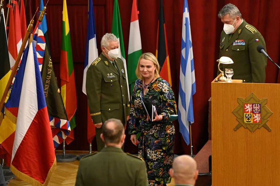 Velitelské shromáždění české armády: Ministryně obrany Jana Černochová (22. 2. 2022)