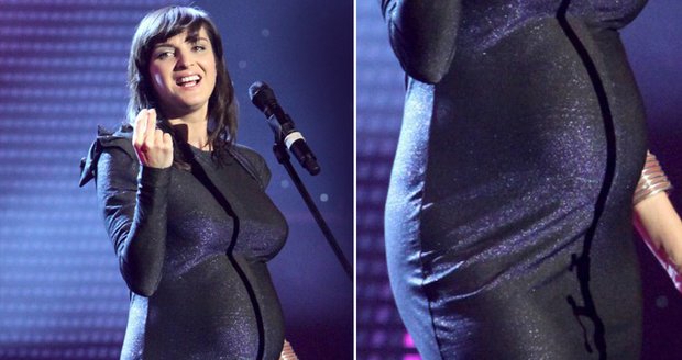 Jana Kirschner v sedmém měsíci těhotenství křepčila na pódiu. Nastávající mamince to moc slušelo