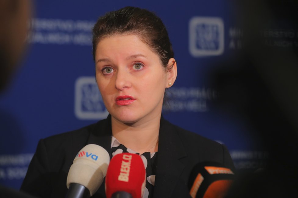 Ministryně práce a sociálních věcí Jana Maláčová (ČSSD)