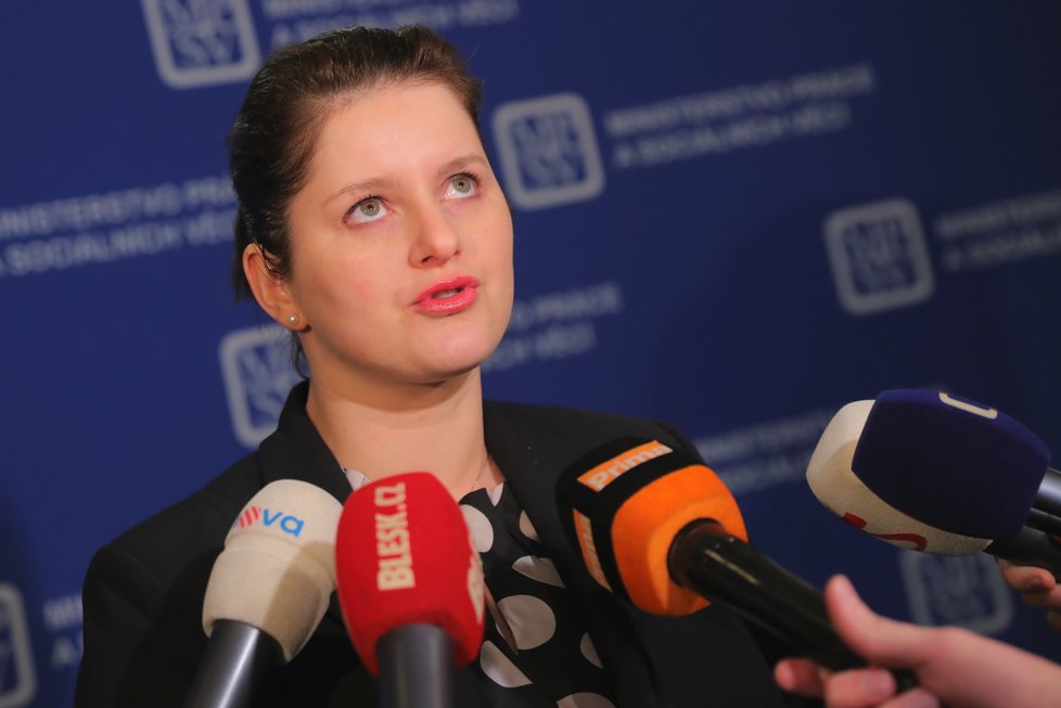 Ministryně práce a sociálních věcí Jana Maláčová (ČSSD)