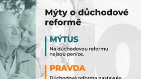 Jana Maláčová (ČSSD) na svém facebooku zveřejnila mýty o důchodech a důchodové reformě