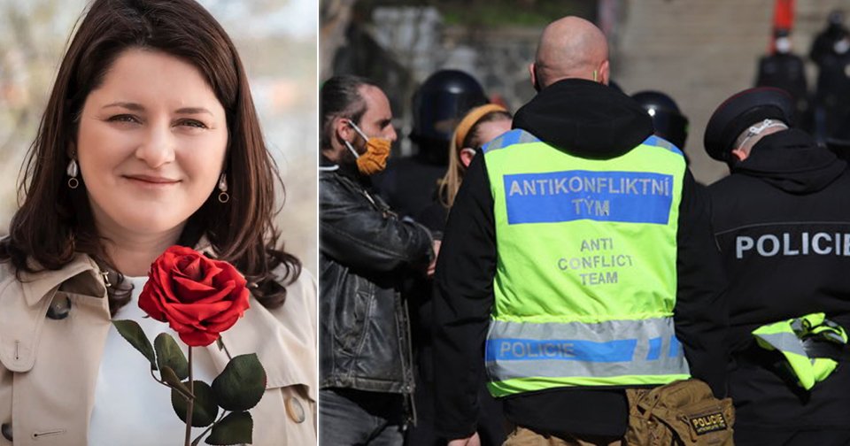 Ministryně práce a sociálních věcí Jana Maláčová (ČSSD) k prvnímu máji vytáhla růži. A policie se připravuje na demonstrace