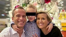 Jana Mračková Vildumetzová (ANO) na Vánoce s manželem Janem Mračkem a synem
