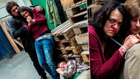 Zmlácená a zakrvácená Jana Stryková s pistolí u hlavy natáčela drsné scény jen 4 měsíce po porodu.