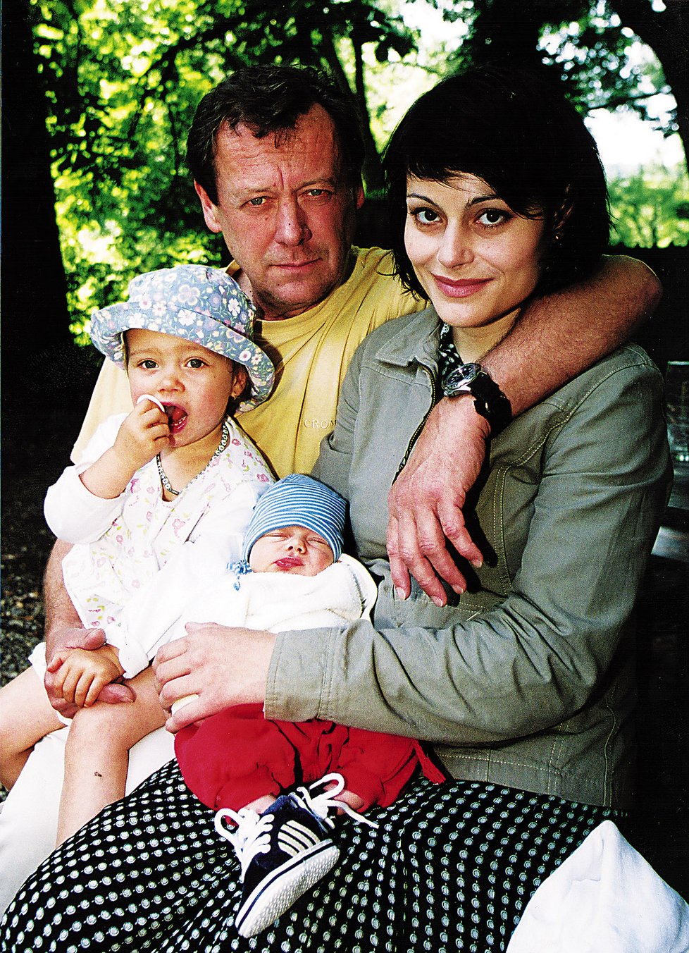 Oldřích Vízner s Vendulkou Křížovou, s níž má tři děti.