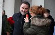 Pohřeb Jany Synkové - Jaroslava Kretschmerová a Marek Kališ Pohřeb Jany Synkové - Jaroslava Kretschmerová a Marek Kališ